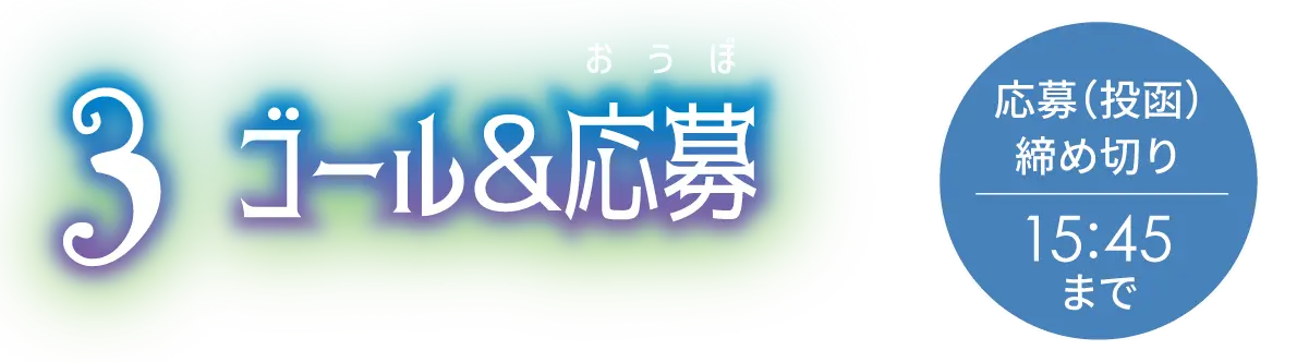 3.ゴール&応募